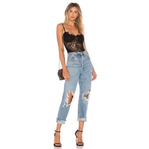 Bardot Black Lace Bodysuit Size Small 🦋